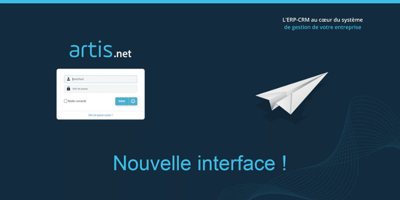nouvelle interface ERP artis.net